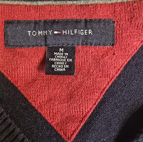 Tommy Hilfiger Sweater Vest 100% Cotton Preppy Countryside Chic Fisherman Unisex - Picture 3 of 7